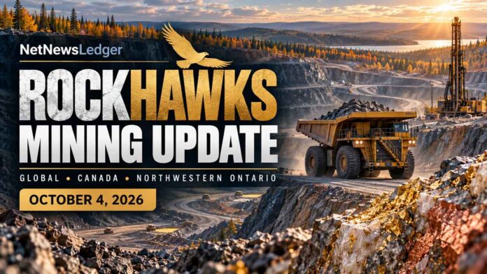 RockHawks reviews the top international, Canadian and Northwestern Ontario mining stories, including Marathon construction, Rainy River drilling, Madsen gold and Anglo-Teck RockHawks reviews the top international, Canadian and Northwestern Ontario mining stories, including Marathon construction, Rainy River drilling, Madsen gold and Anglo-Teck