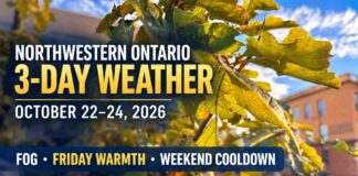 Northwestern Ontario Weather: Fog, Friday Warmth and a Weekend Cooldown Weather