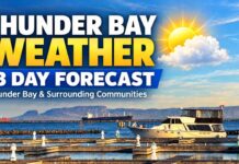 Thunder Bay Weather October 24–26: Warm Saturday, Showers and Thunderstorm Risk Thunder Bay weather forecast