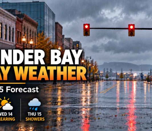 Thunder Bay weather forecast for October 13–15, 2026 Thunder Bay Weather October 13 2026