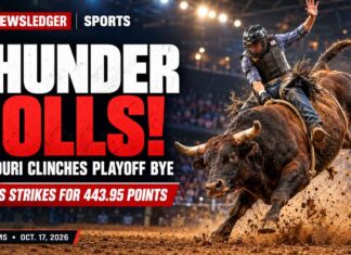 PBR – Thunder Rolls to Playoff Bye as Rattlers Strike for Historic PBR Score Missouri Thunder clinch a playoff bye with a perfect game as Texas Rattlers post a historic score on a record-setting PBR Teams night in Belmont Park, New York